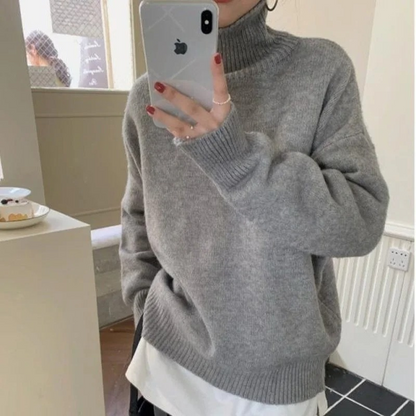 Soft Women's Large Warm Winter Sweater - OutfitLondon