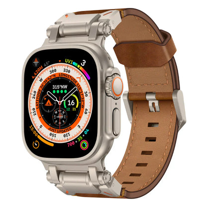 Genuine Leather Strap for Apple Watch with Silver Buckle - OutfitLondon