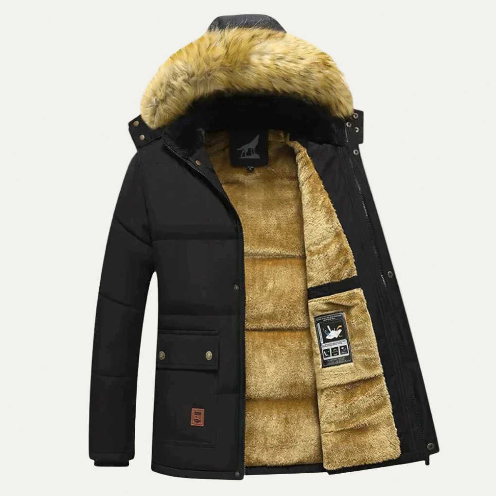 Waterproof Insulated Hooded Snow Jacket for Men - OutfitLondon