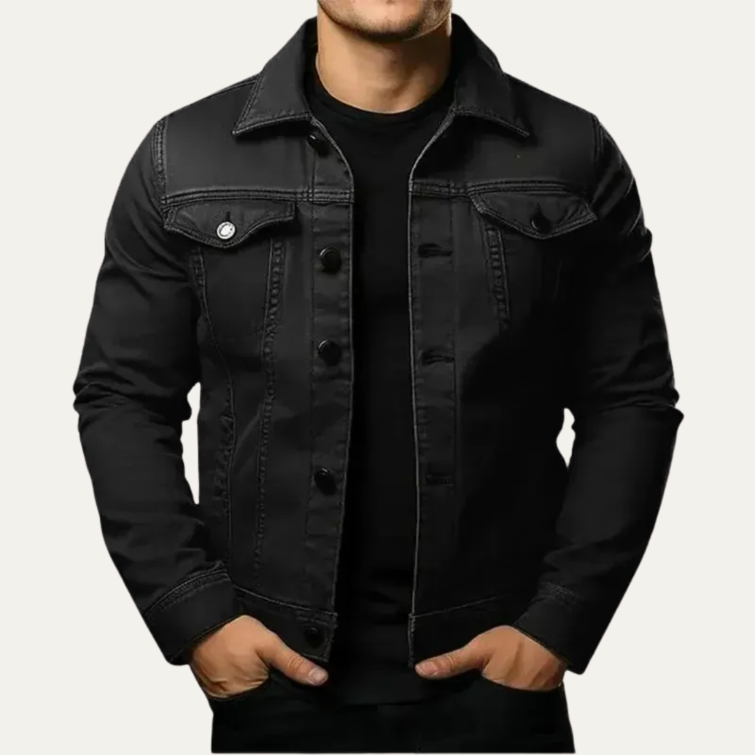 Rugged Stylish Blue Jeans Jacket - OutfitLondon