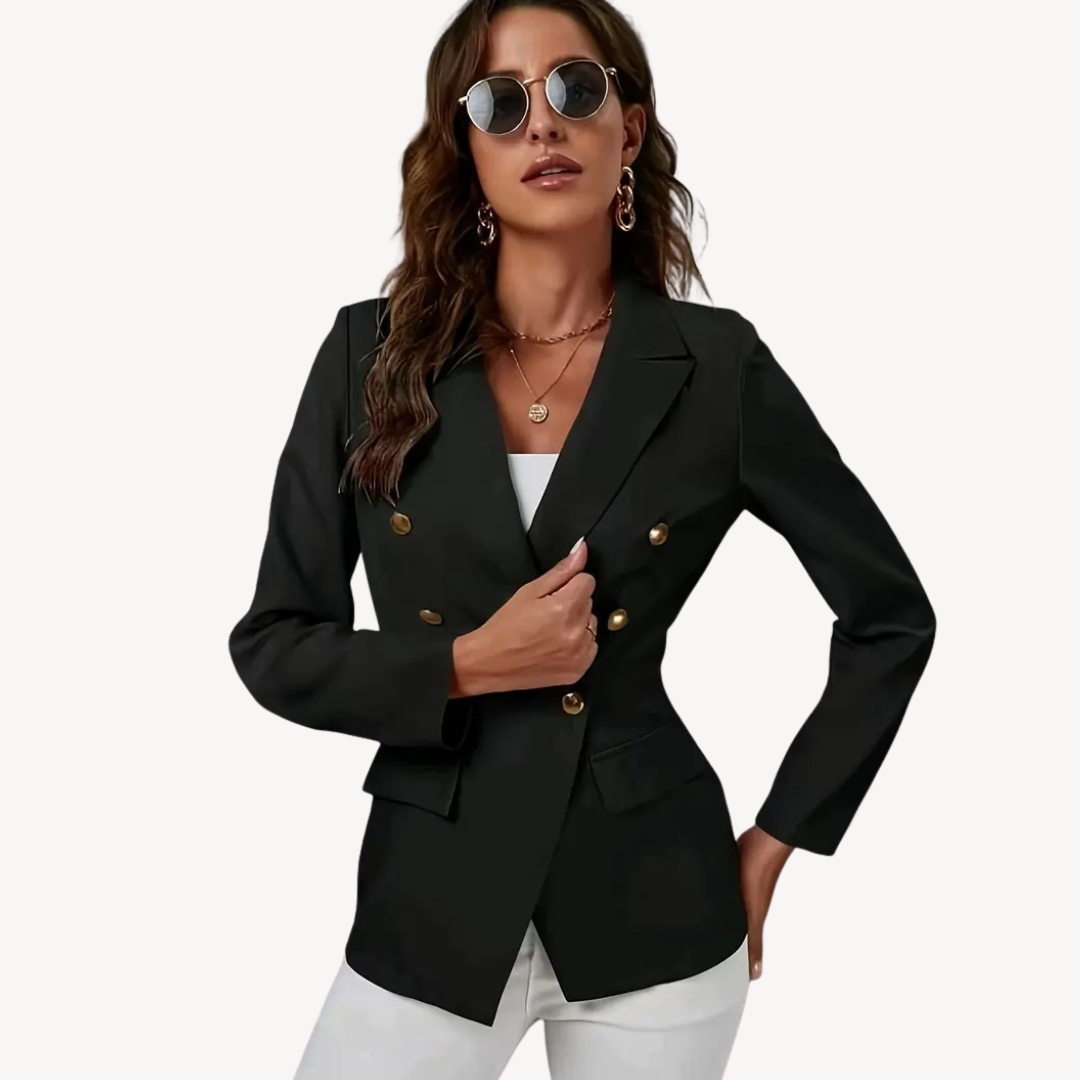 Ladies Classic Lapel Jacket - OutfitLondon