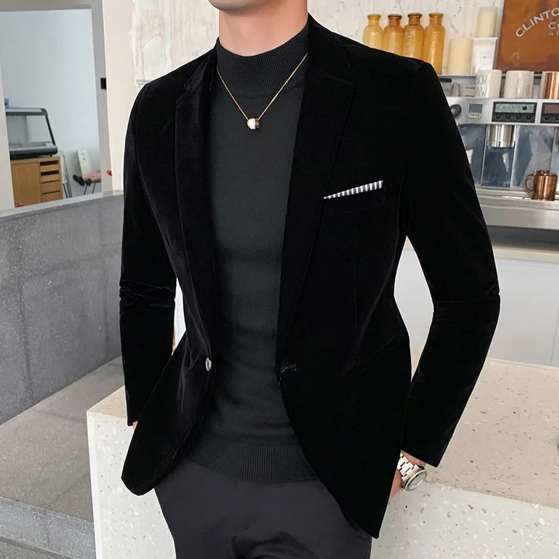 Luxury Black Formal Suit Jacket - OutfitLondon