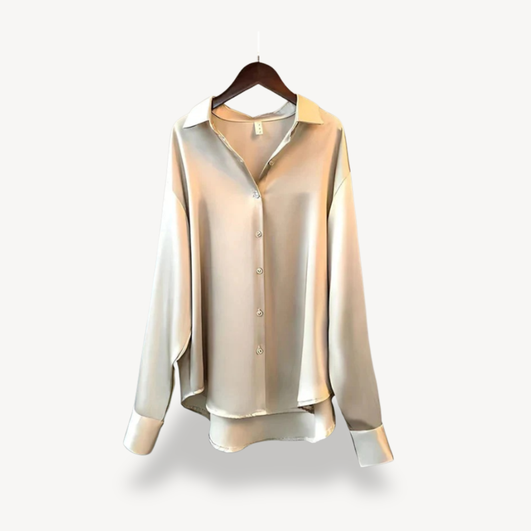 Soft Elegant Long Sleeve Ladies Blouse