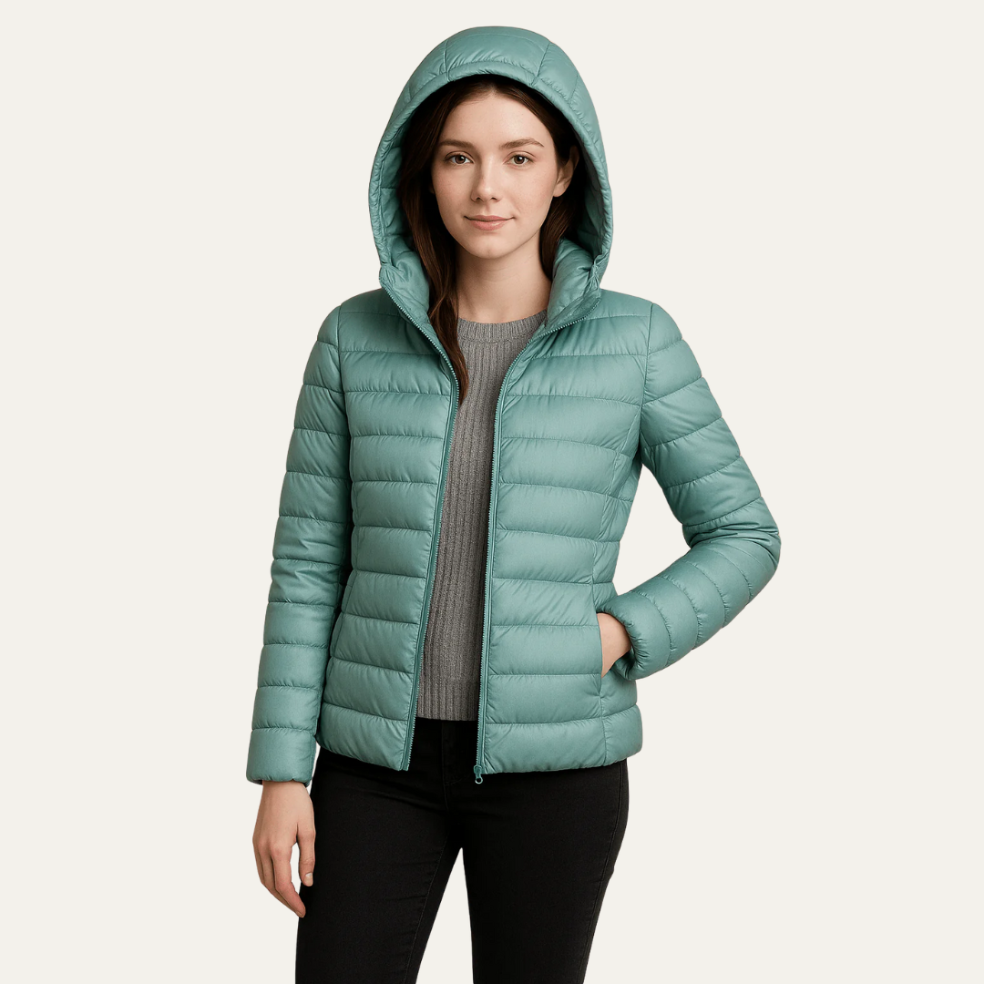 Women's Slim Waterproof Down Jacket - OutfitLondon