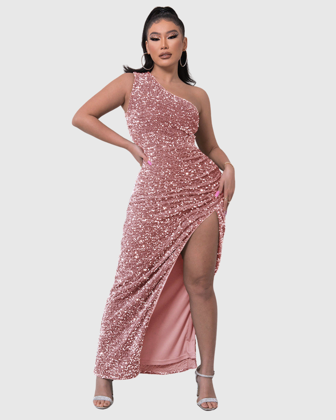 Elegant One Shoulder Formal Gown
