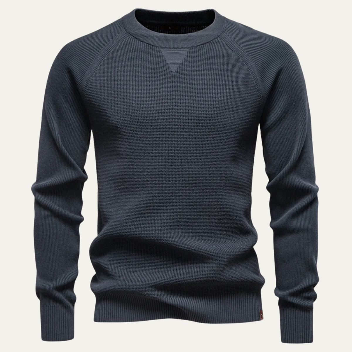Relaxed Fit Men's Knit Crew Neck Sweater - OutfitLondon