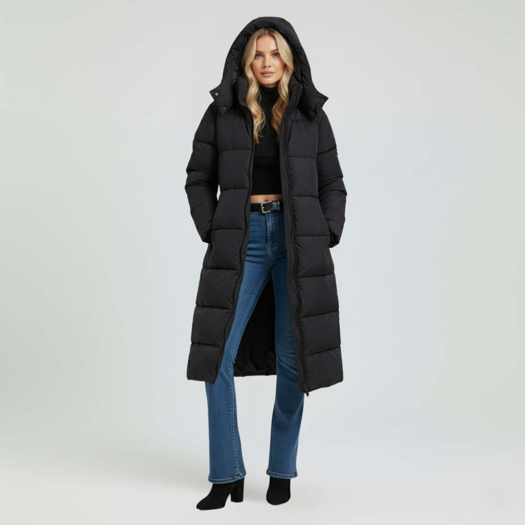 Warm Hooded Parka Coat for Women