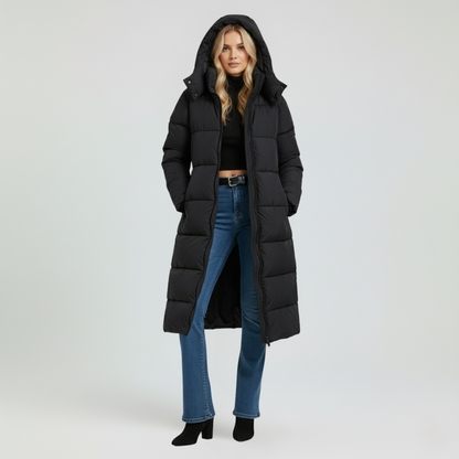 Warm Hooded Parka Coat for Women