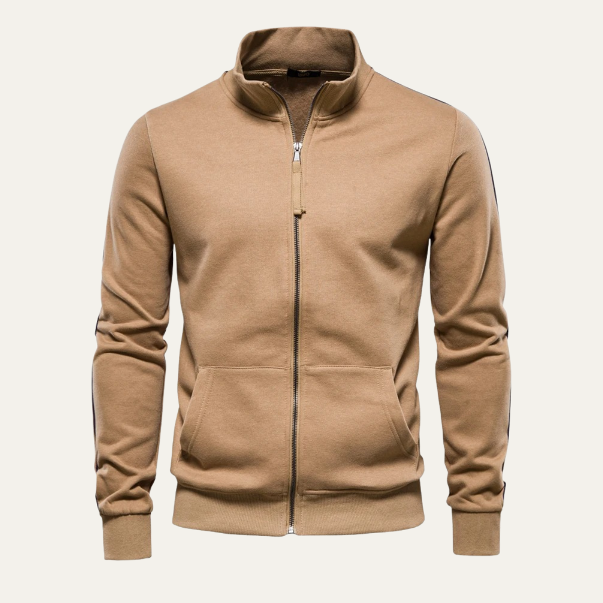 Men's Sporty Full Zip Athletic Jacket - OutfitLondon