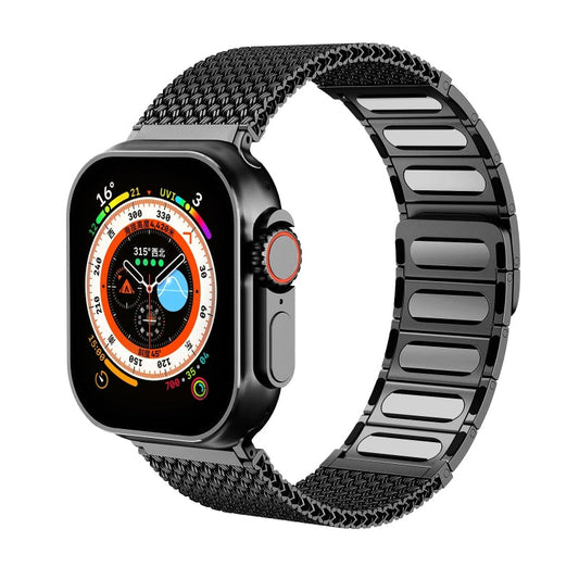 Fashionable Woven Stainless Steel Apple Watch Band - OutfitLondon