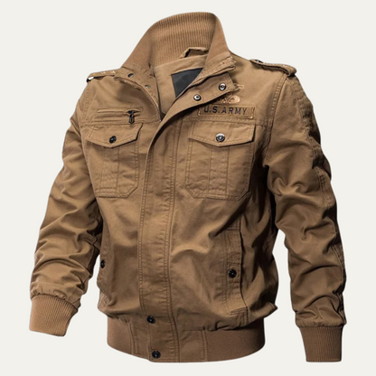 Waterproof Mens Military Bomber Jacket with Multiple Pockets