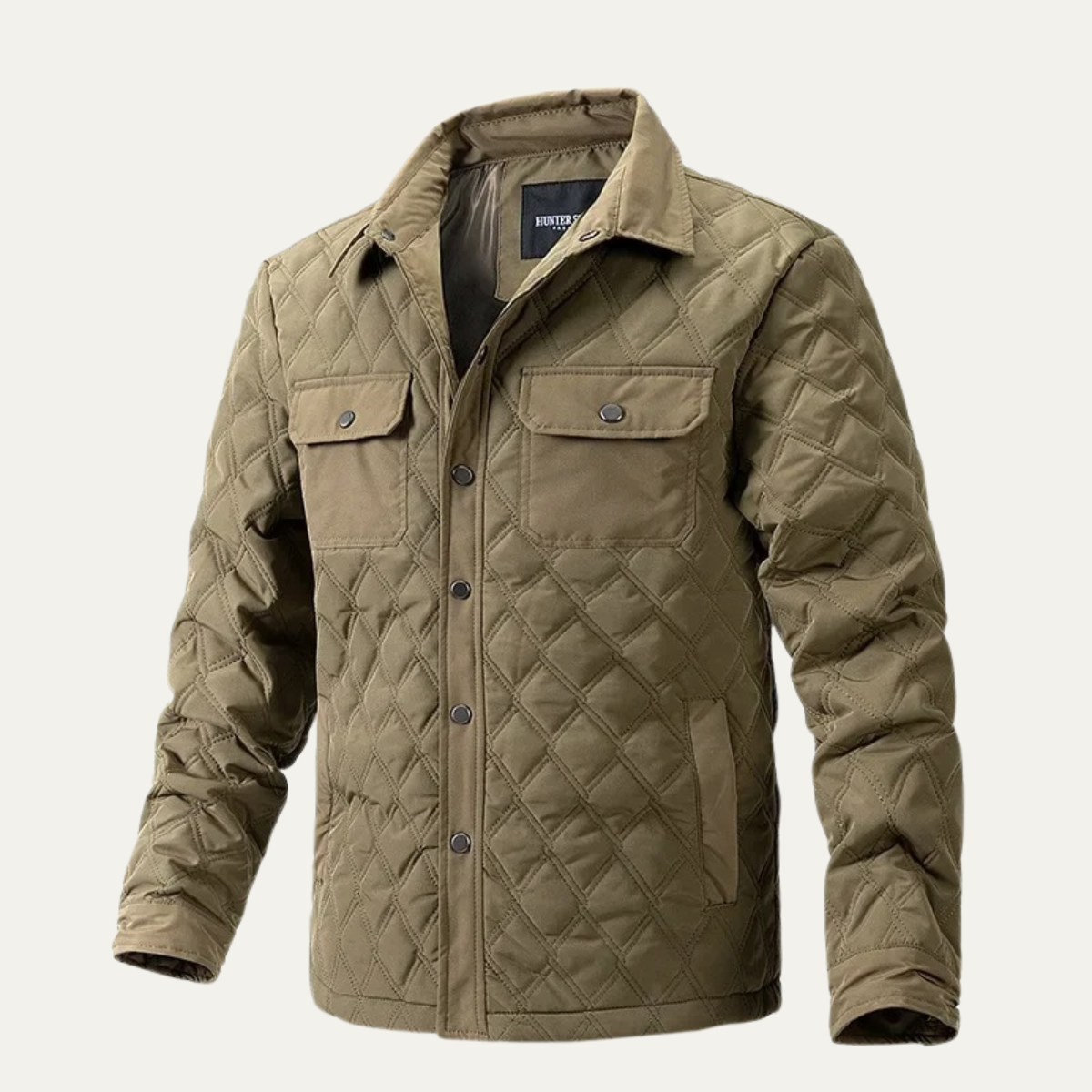 Comfortable Mens Quilted Lightweight Padded Jacket