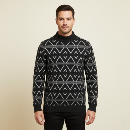 Cozy Men's Fleece Crew Neck Sweater