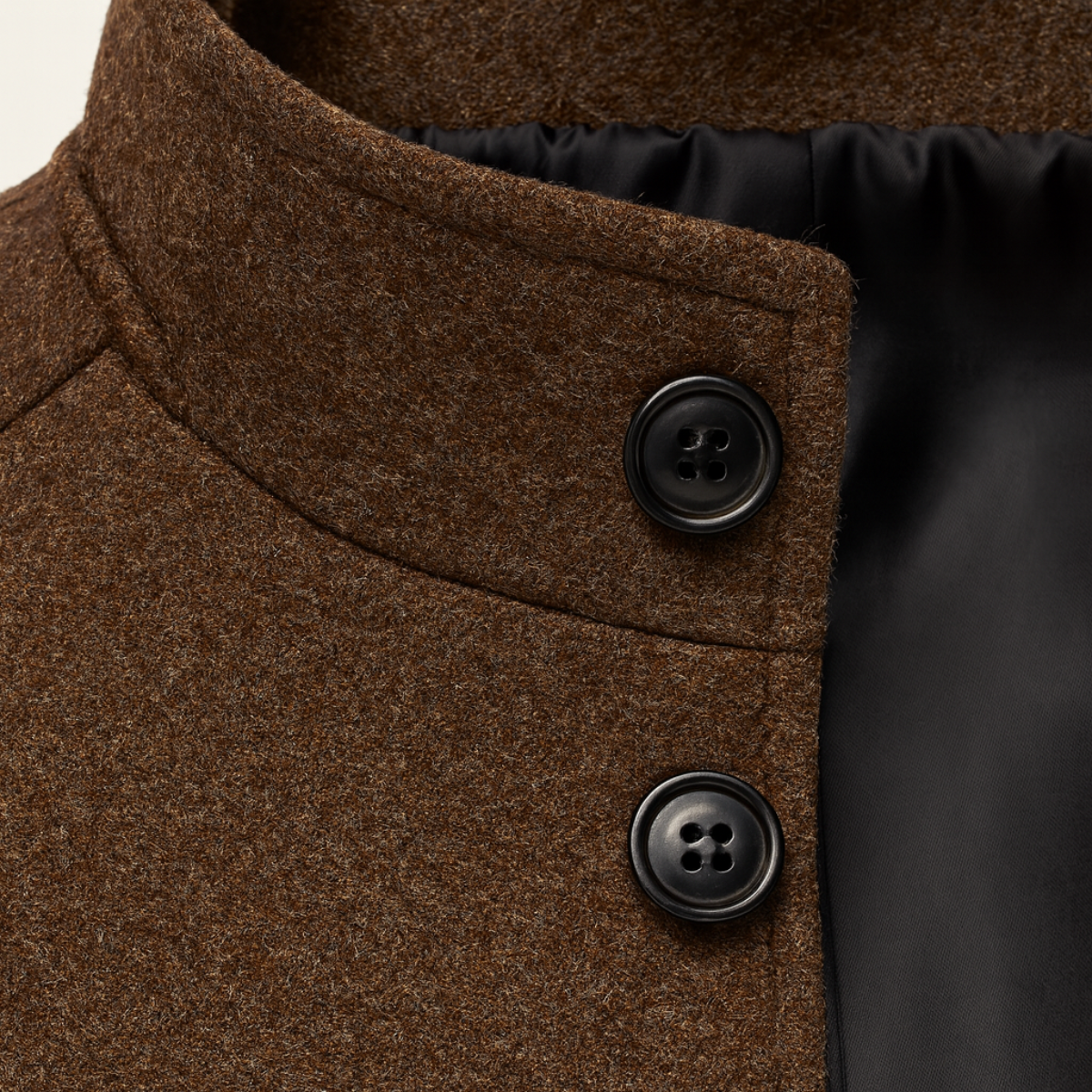 Thermal Mens Wool Coat with Insulated Lining