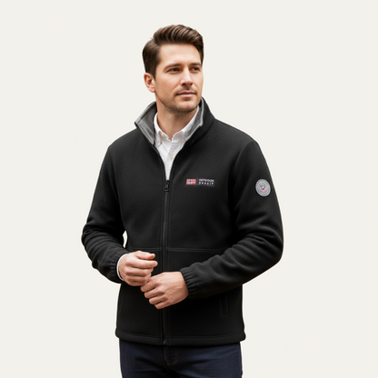 Men's Thick Quilted Fleece Zip Up Jacket