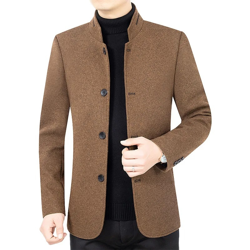 Modern Fit Mens Blazer with Four Button Closure - OutfitLondon
