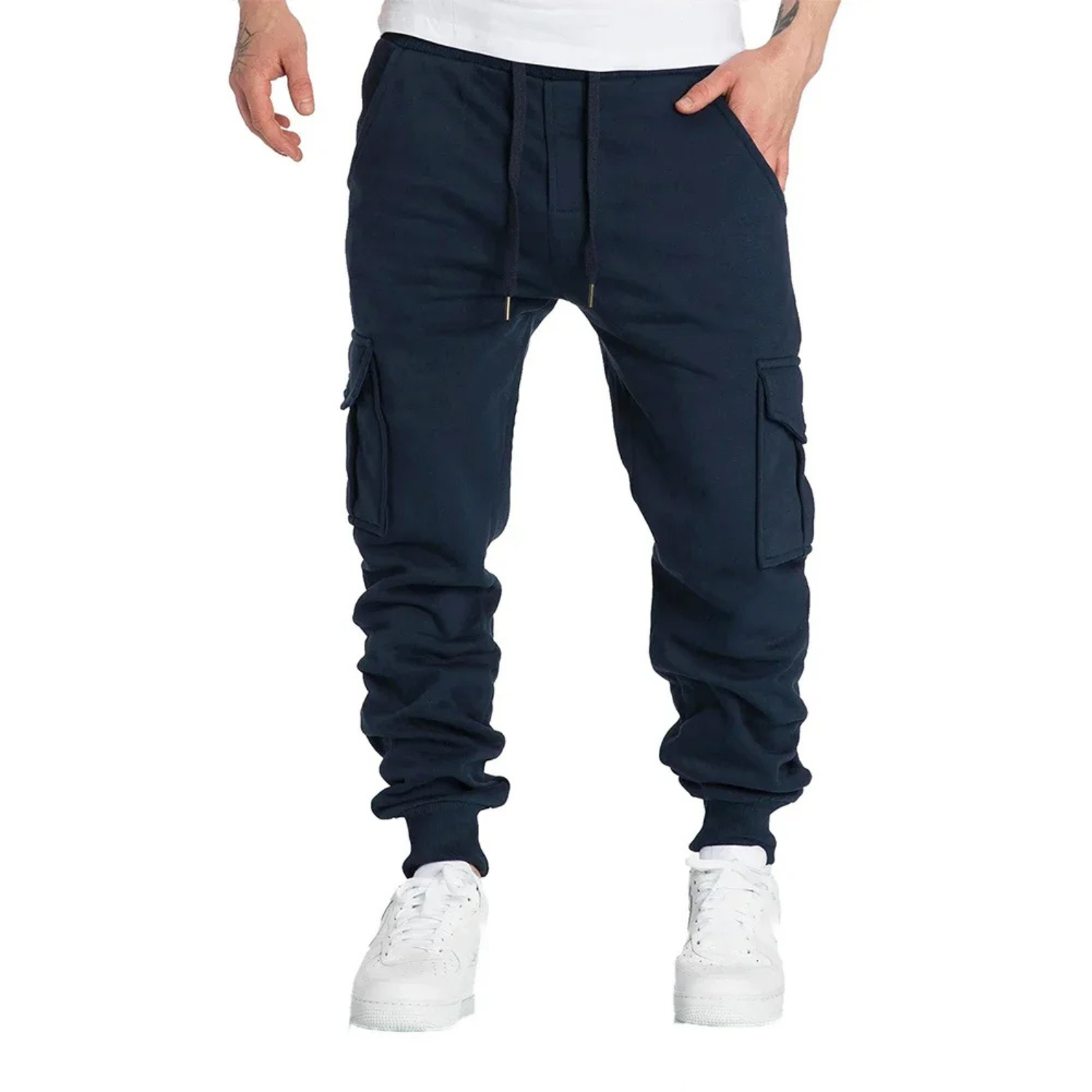 Relaxed Fit Cotton Jogger Pants for Men - OutfitLondon
