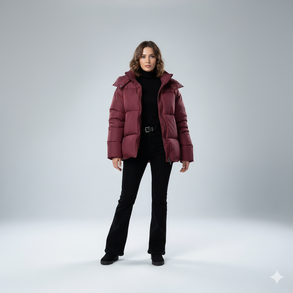 Warm Padded Parka Coat for Women - OutfitLondon