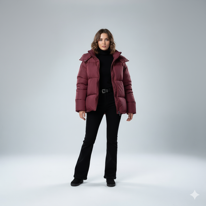 Warm Padded Parka Coat for Women - OutfitLondon