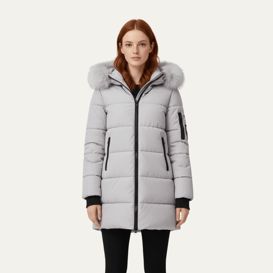 Warm Waterproof Women's Puffer Jacket - OutfitLondon