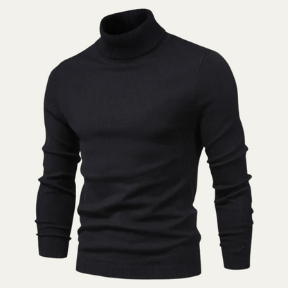Classic Men's Fitted Turtleneck Sweater