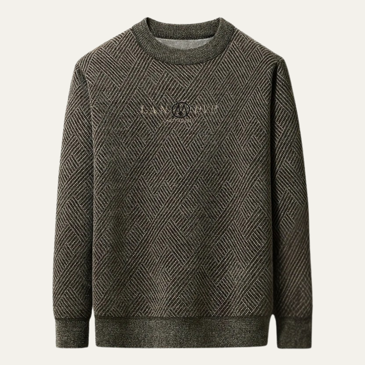 Warm Men's Fleece Lined Velvet Sweatshirt - OutfitLondon