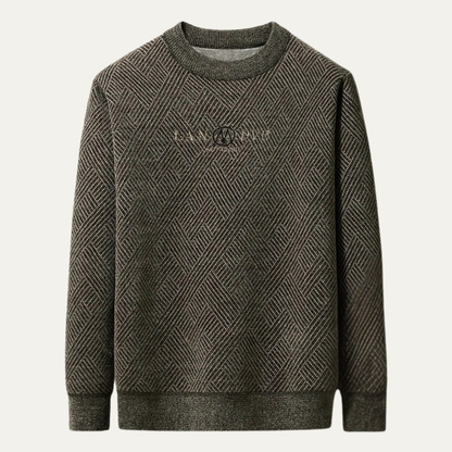 Warm Men's Fleece Lined Velvet Sweatshirt - OutfitLondon