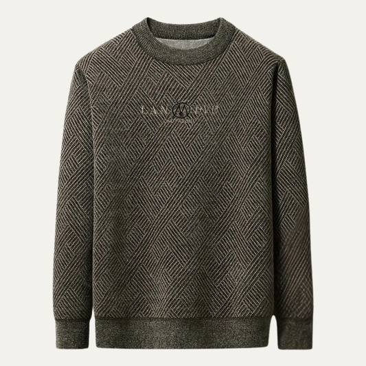 Warm Men's Fleece Lined Velvet Sweatshirt - OutfitLondon