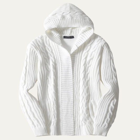 Thick Cable Knit Men's Winter Sweater - OutfitLondon