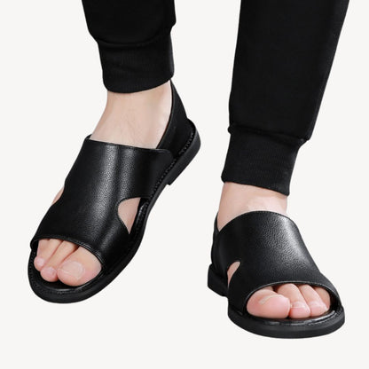 Comfortable Mens Genuine Leather Sandals - OutfitLondon