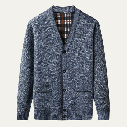 Cozy Men's Crew Neck Winter Cardigan Sweater - OutfitLondon