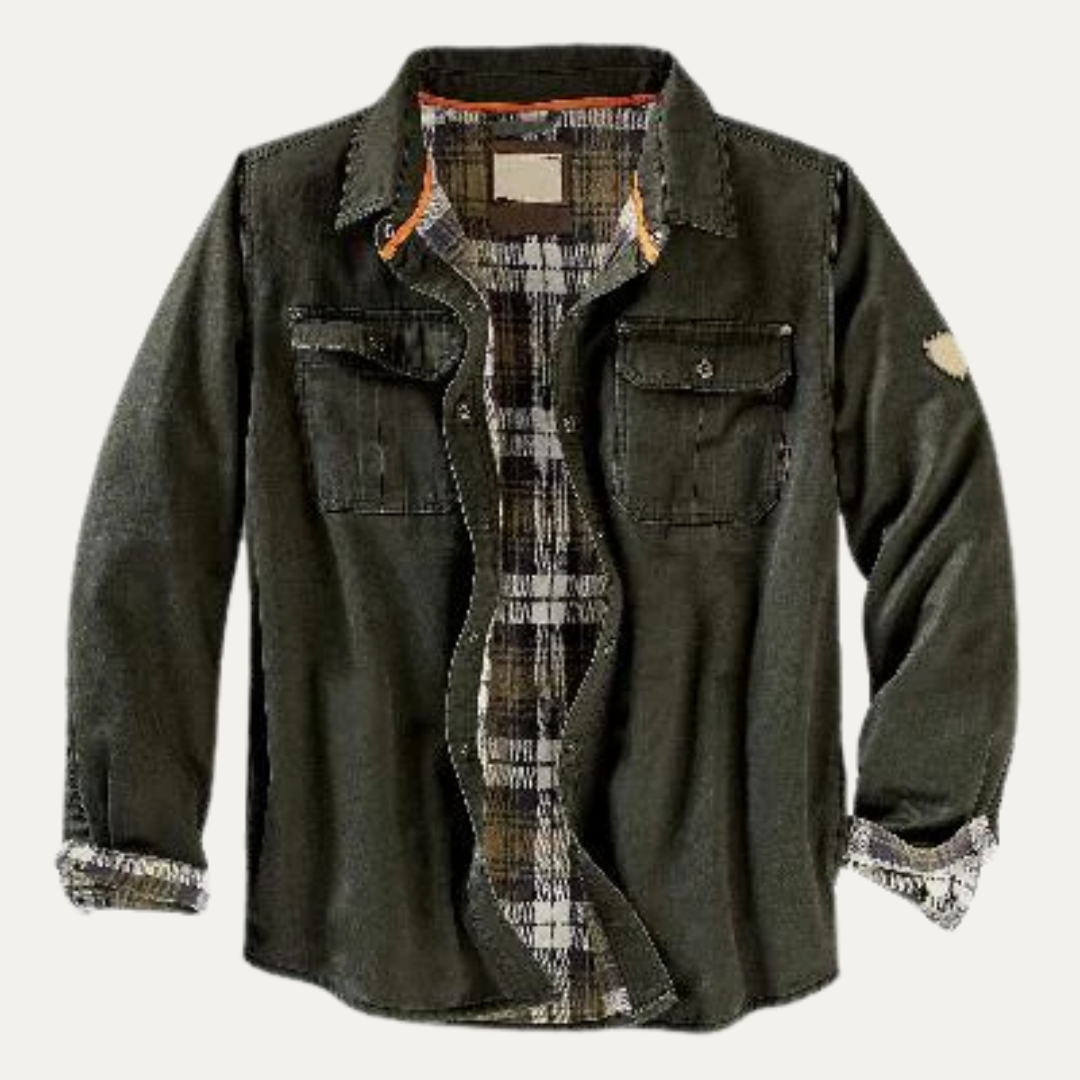 Rugged Checked Insulated Work Jacket