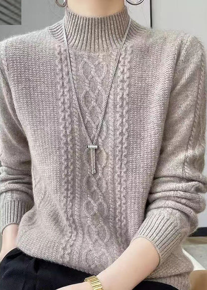 Cozy Ladies Cable Knit Winter Jumper