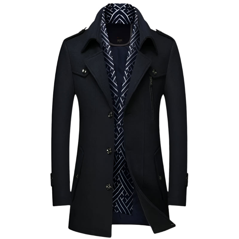 Classic Fit Mens Tailored Overcoat