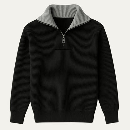 Warm Quarter Zip Men's Fleece Jacket