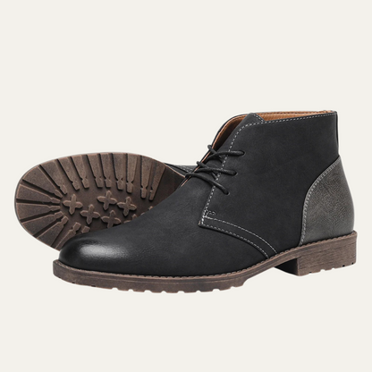 Classic Mens Brown Leather Smart Boots - OutfitLondon
