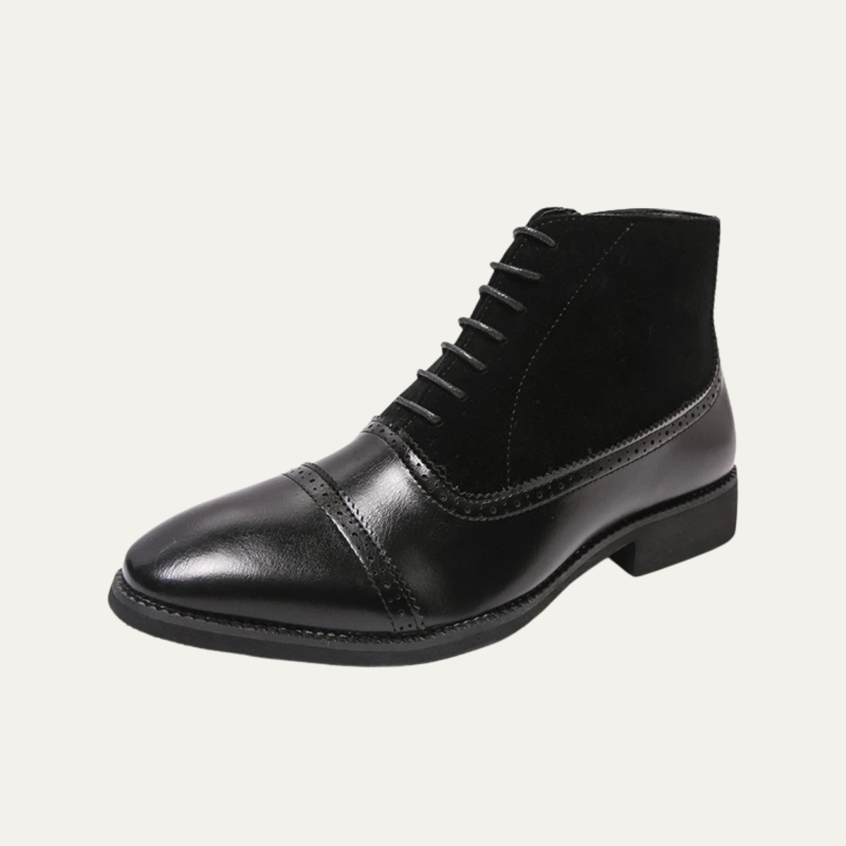Traditional Leather Men's Oxford Boots - OutfitLondon