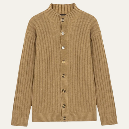 Cozy Men's Crew Neck Knitted Cardigan Sweater - OutfitLondon