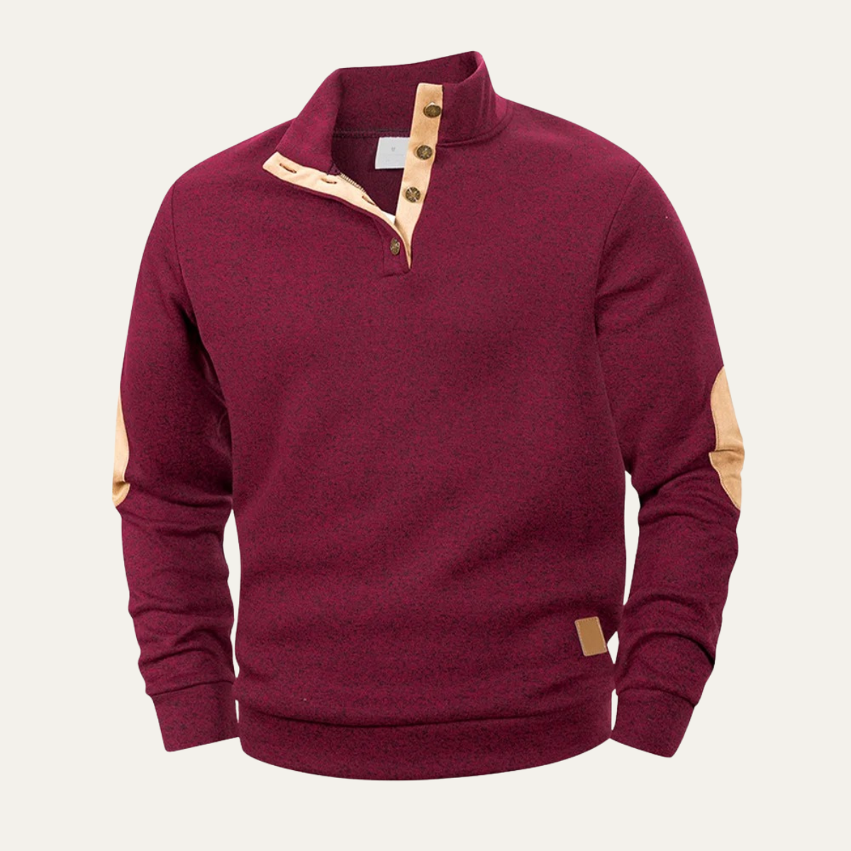 Relaxed Fit Men's Crew Neck Knit Sweater - OutfitLondon