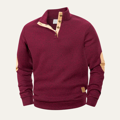 Relaxed Fit Men's Crew Neck Knit Sweater - OutfitLondon