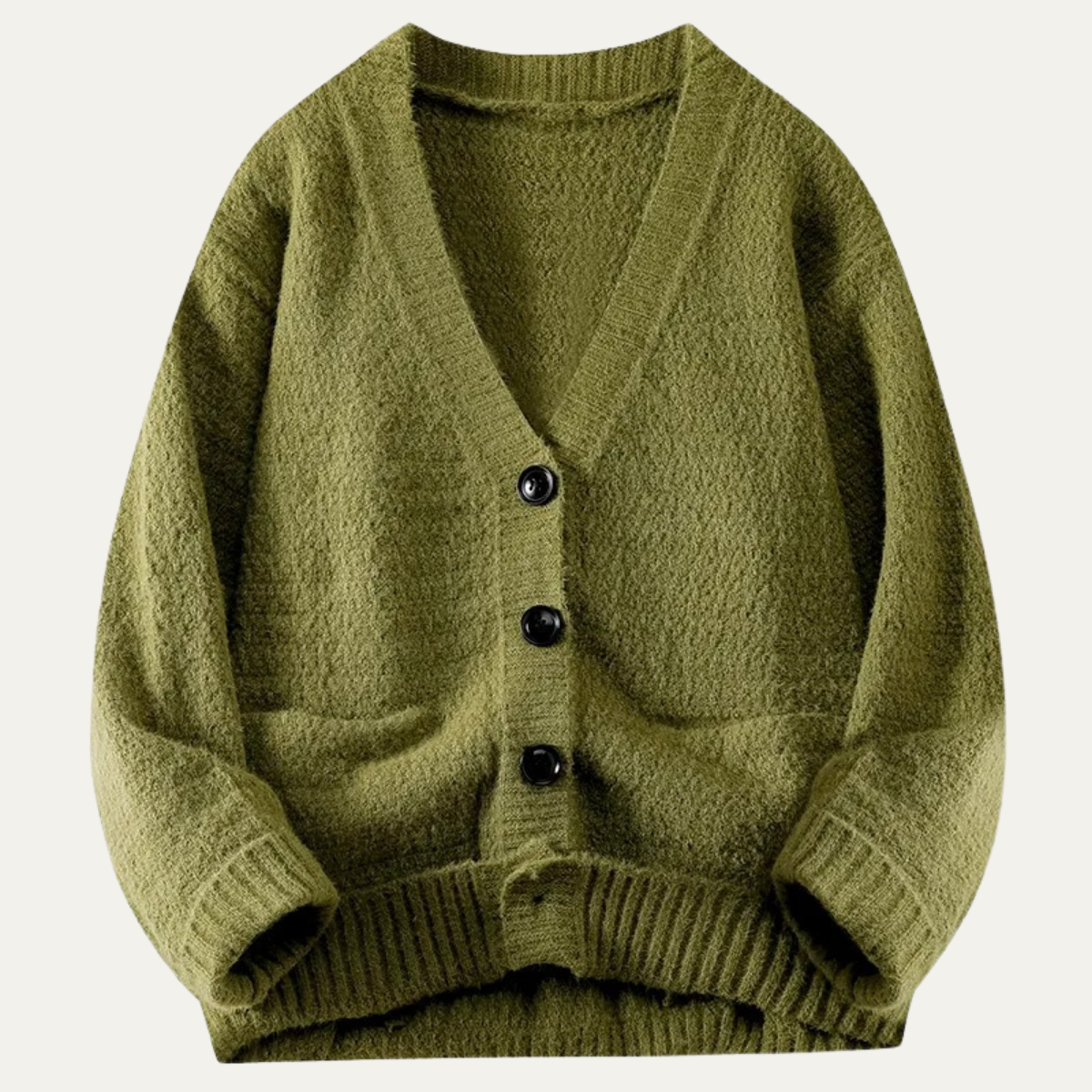 Warm Mens Cable Knit Winter Sweater Cardigan