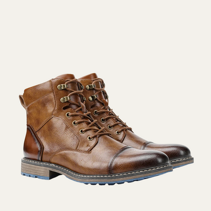 Tough Hiking Men's Leather Outdoor Boots - OutfitLondon