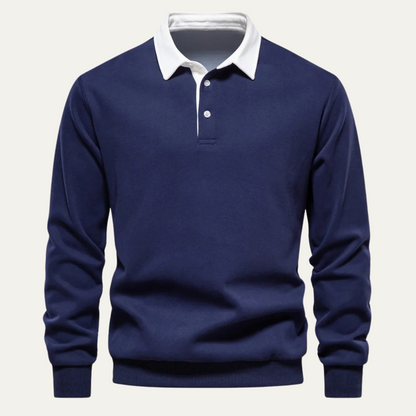 Classic Men's Relaxed Fit Polo Neck Sweater - OutfitLondon