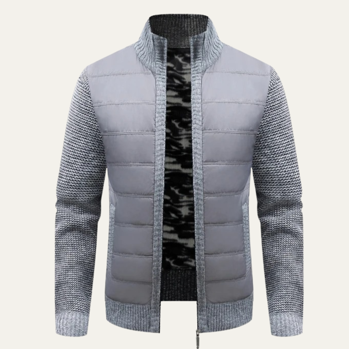 Warm Men's Puffer Quilted Winter Jacket - OutfitLondon