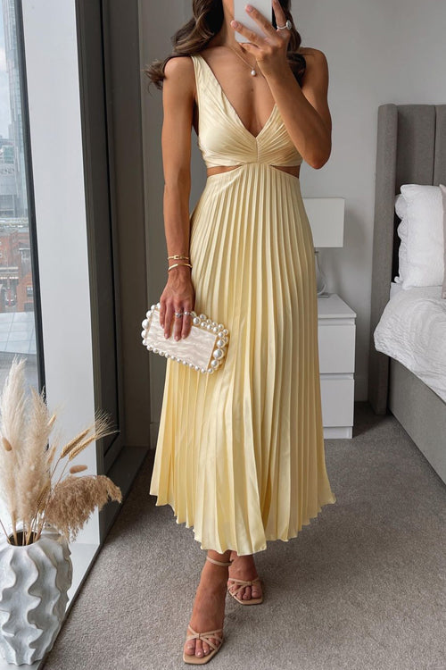 Chic V-Neck Loose Fit Women's Summer Dress - OutfitLondon