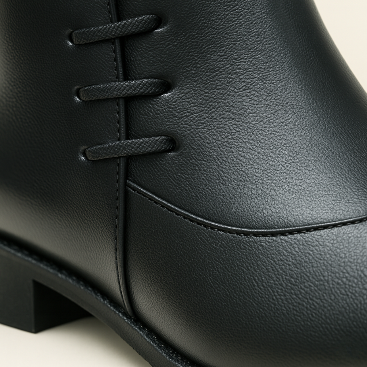 Stylish Men's Black Leather Ankle Chelsea Boots