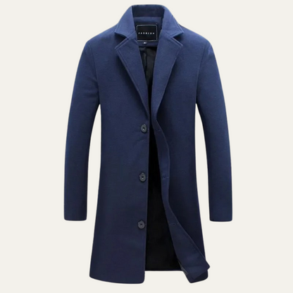 Classic Mens Stylish Wool Overcoat