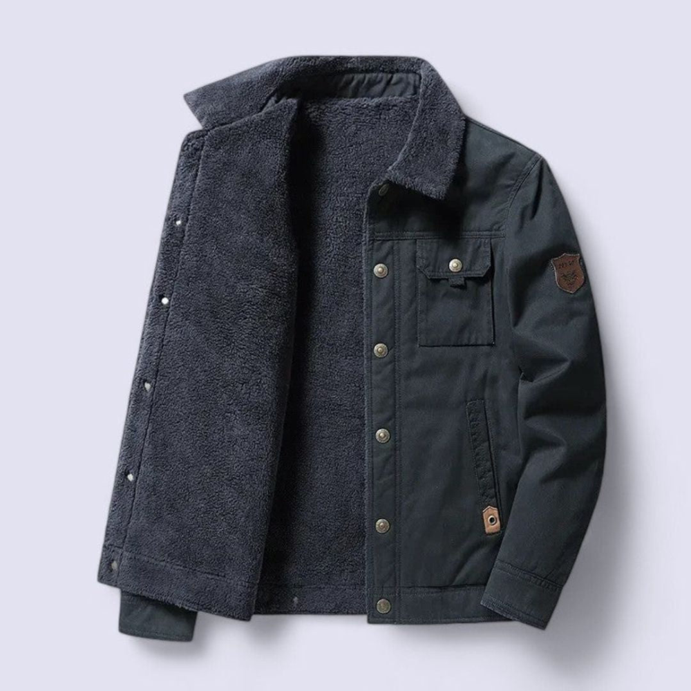 Warm Fleece Lined Mens Casual Jacket