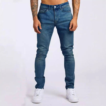 Slim Fit Vintage Straight Leg Jeans