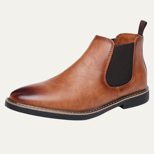 Classic Men's Genuine Leather Ankle Boots - OutfitLondon